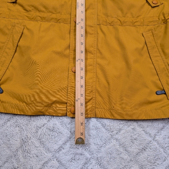 Eddie Bauer Jacket Mens M Yellow Gold Parka Field Barn Weatherproof Wool Lined - Picture 5 of 9